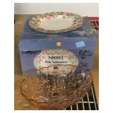 Nikko Dinnerware Plates In Box & Bowl