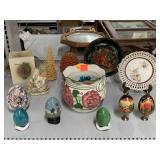 Decorative Eggs, Plates, Candles, and More.