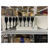 2 Mikasa Black Wine Sets