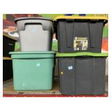 4 Storage Containers. Various Sizes