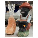 African art figurine heavy stone and Himalayan