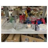 49ers flask, jack Daniels, glass bowls and more