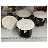 4 QSC AD-C6T Ceiling Loudspeakers.