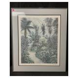 This framed piece is a signed, limited edition