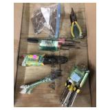 Assorted tools incl. wrenches, pliers,