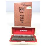 Hohner Marine Band Harmonica and Vtg Stampbook