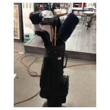 Golf Bag w/collection of clubs,  see photos