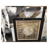 Framed Print on canvas & more, approx 46x58in