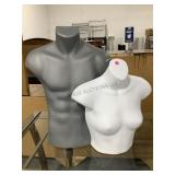Pair Plastic Mannequin Shells
