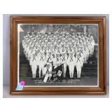 Group photo under glass of company 262 graduating