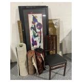 Framed Prints, Runner Rugs, Chair - Largest