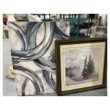 Framed Landscape Print and Print on Canvas -