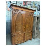 Pick Up At Paradise Mall Vtg Tall Armoire W/doors,