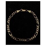 14k Gold Chain Bracelet, Tw 6.3g, Sz 6ï¿½in Long