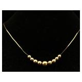14k Gold Necklace, Tw 3.4g, Sz 18ï¿½in Long