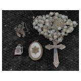 Sterling Silver Jewelry, Tw 47.4g W/charm, Pendant