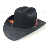 John B Stetson, black cowboy hat size 7 1/4.