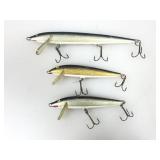 Vtg Rapala Sinking Fishing Lures