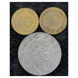 Foreing Coins Incl. 1972 Cinco Pesos & More