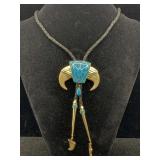 Bg Mudd 14k Gold Bolo Tie Native American Tw 48.1g