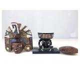 Mesoamerican Mosaic Inlay Figures