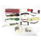 Vtg Spare Fishing Reel & Lure Parts