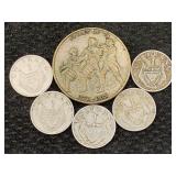 1776-1976 Spirit Of 76 Token & 5-1 Franc Rwanda