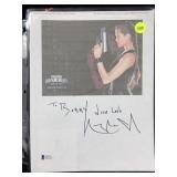 Angelina Jolie Beckett Certified Signed Printout