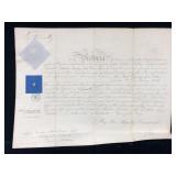 1856 Queen Victoria Signed Royal Artillery