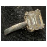 2.60 Cts White Diamond Sterling Silver Ring, Tw
