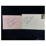 Dennis Weaver & Frank Gorshon Signed & Inscribed