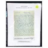 Martin Van Buren 1845 Handwritten Document Cut