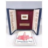Piece of Independence Hall with COA and