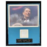 Limited Edition Ronald Reagan Hair Relic #122/300