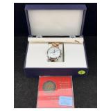 Feike Quartz Watch W/ Us Bicentennial Token, Not