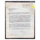 Edward Duke Of Windsor Signed 1958 Letter