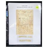 Ulysses S. Grant 1867 Handwritten Document Cut