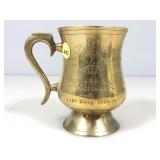 Princess Diana Wedding Comm. Brass Cup