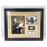 Framed Die Cut John Hancock Signature Collage -