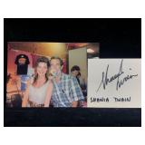 Shania Twain Signature Card