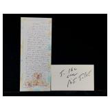 Nita Talbot Signed Handwritten Note & Signature