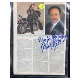 Martin Luther King III Signed Ebony Magazine Page