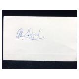 Alan Shepard Autographed Index Card - No COA