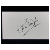 Kirk Douglas Autographed Index Card - No COA