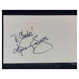 Kenny Rogers Signed & Inscribed Post Card