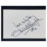 Olivia Newton John Signature Card