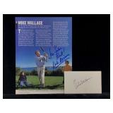 2 Mike Wallace Signed Items