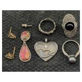Sterling Silver Jewelry Incl. Rings & More, Tw 26g