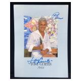 Tony Curtis Autographed Gallery Pamphlet