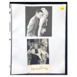 Lawrence Olivier Autographed Photo card from